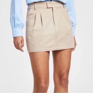 SFERRA Casual Beige Mini Skirt